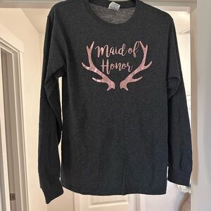 Maid of Honor Heather Grey T-Shirt